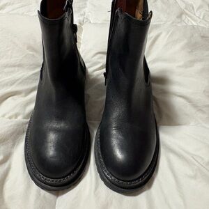 Zara Black Leather Women's Boots